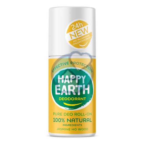 Happy Earth Pure Deo Roll-On Jasmine Ho Wood