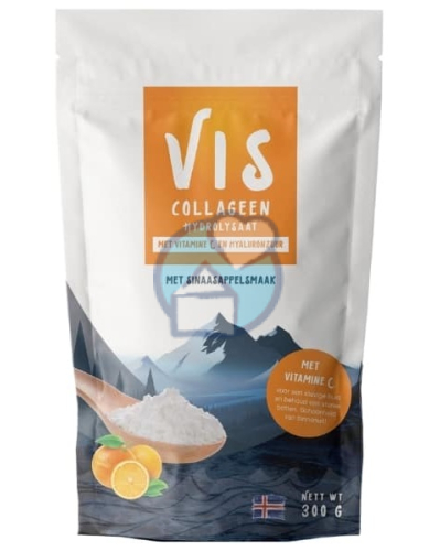 Viscollageen Viscollageen Hydrolysaat Poeder Sinaasappel 300 gram