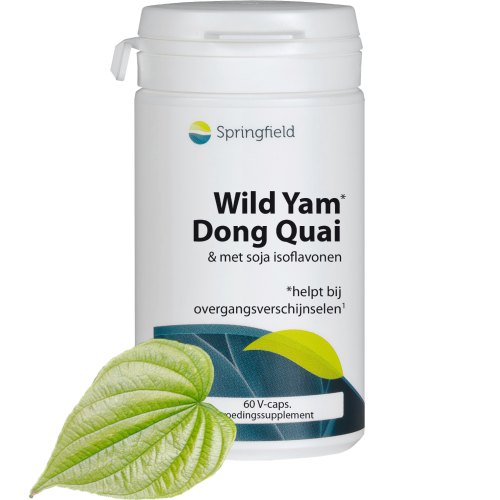Springfield Wild Yam Dong Quai met Soja Isoflavonen 60 Kapseln