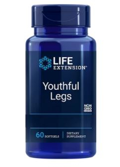60 Softgels Life Extension Youthful Legs