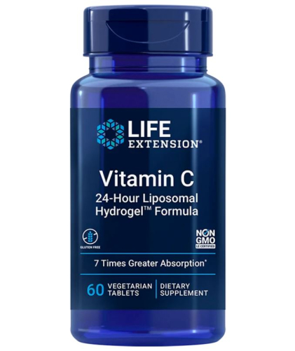 60 Tabletten Life Extension Vitamin C 24-Hour Liposomal Hydrogel Formula