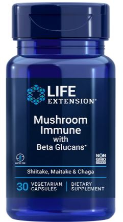  Life Extension Mushroom Immune with Beta Glucans
