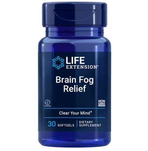 30 Softgels Life Extension Brain Fog Relief