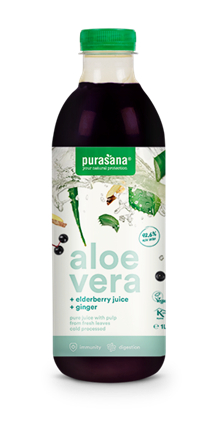 1000 Ml Purasana Aloe Vera Sap met Vlierbes Biologisch
