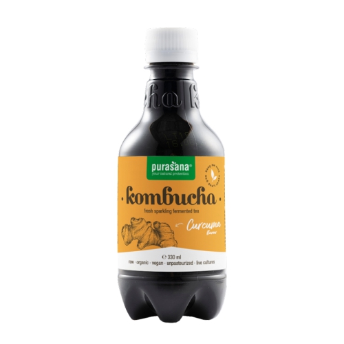 330 Ml Purasana Kombucha Fresh Curcuma Biologisch