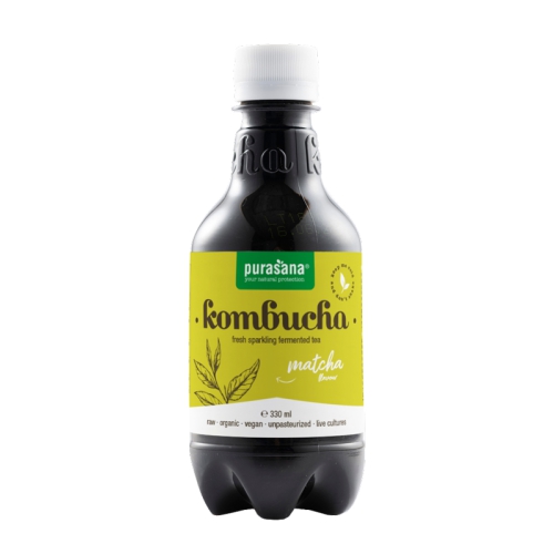 330 Ml Purasana Kombucha Fresh Matcha Biologisch