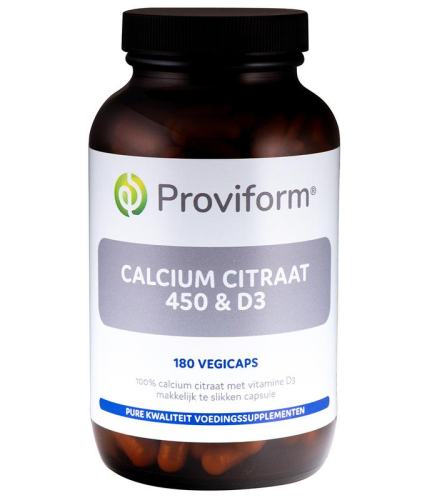 180 Vegicaps Proviform Calcium Citraat 450 & D3