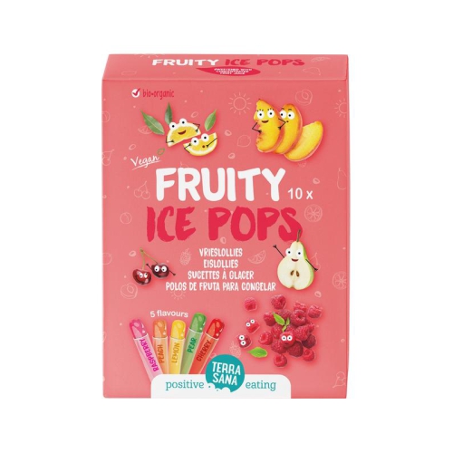 10 pieces Terrasana Fruity Ice Pops Biologisch