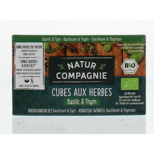 Natur Compagnie Kruidenblokjes Basilicum & Tijm Biologisch 8 Stücke