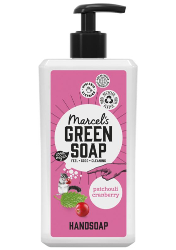 Marcel's Green Soap Handzeep Patchouli & Cranberry 500 Ml