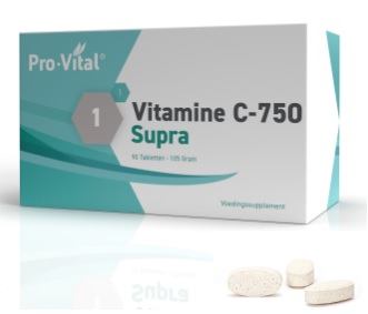 90 tabletten Pro-Vital Vitamine C 750 Supra