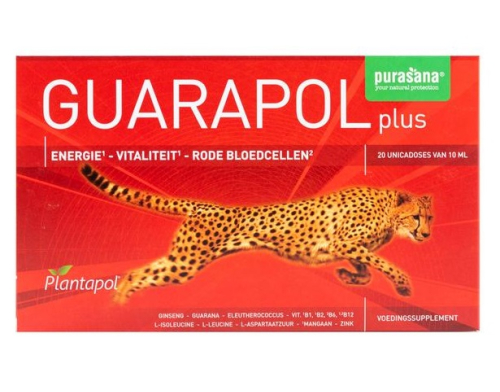 20 x 10 ml Purasana Plantapol Guarapol Plus